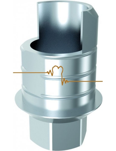 ARUM Ti-baze kompatibilní s IMPLANT DIRECT® Legacy™ 5.7mmD indexovaný pro korunky