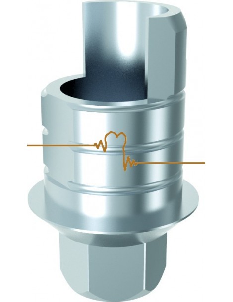 ARUM Ti-baze kompatibilní s MIS® Internal Hexagon Narrow indexovaný pro korunky