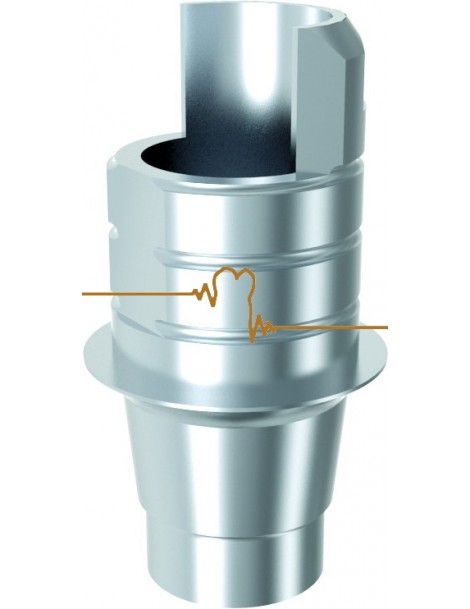 ARUM Ti-baze kompatibilní s MIS® Internal Hexagon Wide neindexovaný pro můstky