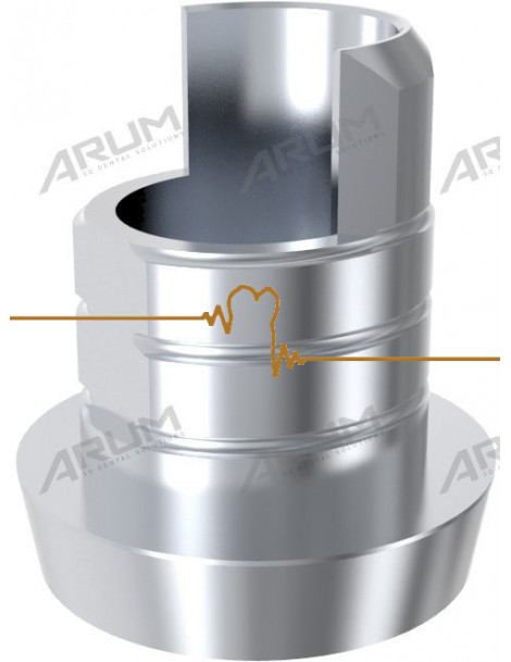 ARUM Ti-baze kompatibilní s NOBEL Act. Multi-Unit Abut Plus RP