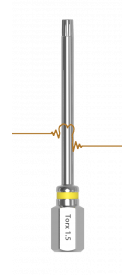 ARUM iPen Laboratorní šroubovák - Torx 1.5 (Star) - žlutý