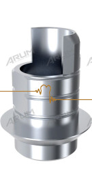 ARUM Ti-baze kompatibilní s BIOMET 3i® Certain® 5.0 neindexovaný, pro můstky