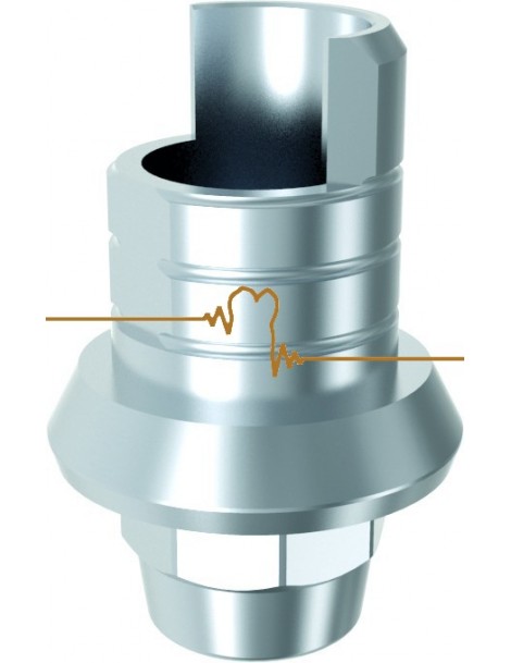 ARUM Ti-baze kompatibilní s STRAUMANN® synOcta® TL 65(WN) indexovaný pro korunky