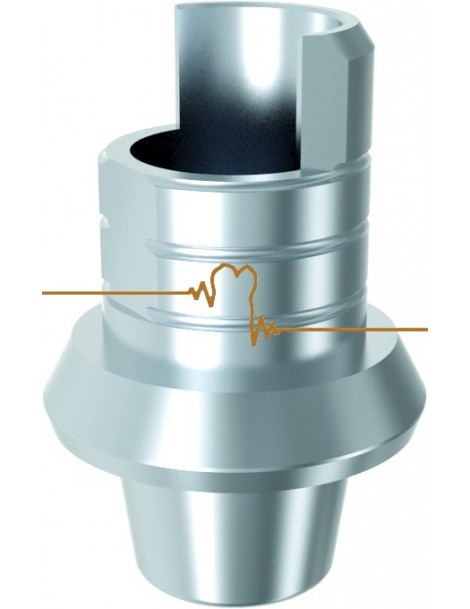 ARUM Ti-baze kompatibilní s STRAUMANN® synOcta® TL 65(WN) neindexovaný pro můstky