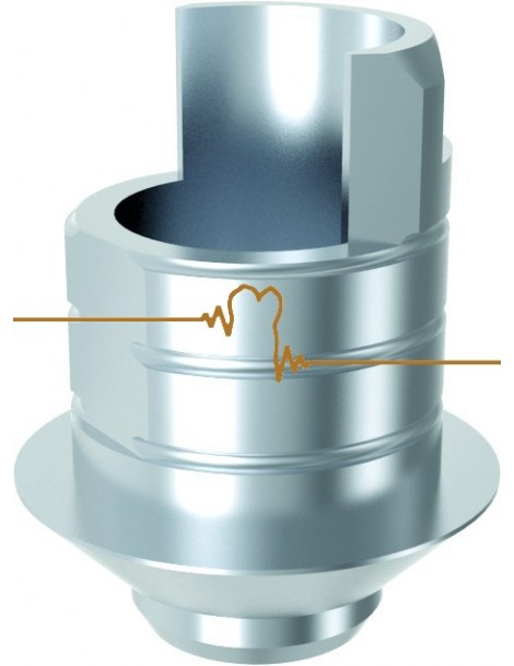 ARUM Ti-baze kompatibilní s ALPHABIOTEC® Internal Hex 4.2/5.0/6.0 neindexovaný pro můstky